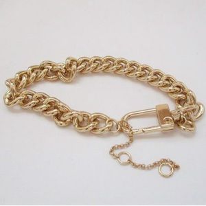 NWOT Gold-Tone Bracelet with Pearl Accent 7-1/2” + 2” Extender
